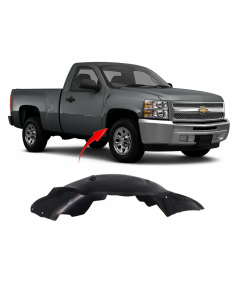 Fender Liner Passenger Side for Chevrolet Silverado 2007-2013 GM1249183 25828536