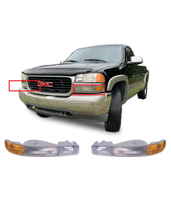 Set of 2 Park Signal Lamps for GMC Sierra 1500 2500 3500 Yukon 1999-2007