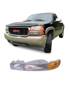 Left Driver Side Park Signal Lamp for GMC Sierra 1500 2500 3500 Yukon 1999-2007