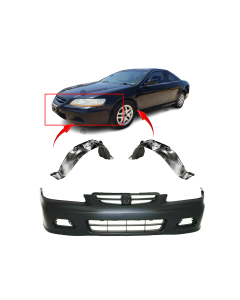 Bumper Cover & Fender Liner Kit for Honda Accord 2001-2002