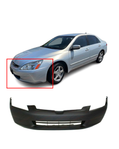 Primed Front Bumper Cover for 2003-2005 Honda Accord DX EX LX Hybrid