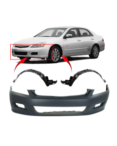 Bumper Cover & Fender Liner Kit for Honda Accord 2006-2007