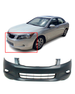 PrimedFront Bumper Cover Fascia for 2008 2009 2010 Honda Accord V6 08-10