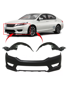 Bumper Cover & Fender Liner Kit for Honda Accord 2013-2015