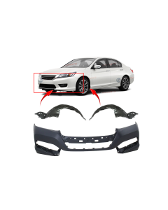 Bumper Cover & Fender Liner Kit for Honda Accord 2014-2014