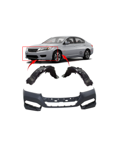 Bumper Cover & Fender Liner Kit for Honda Accord 2014-2014