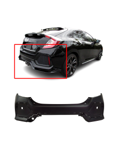 Rear Bumper Cover For 2017-2019 Honda Civic Hatchback Primed HO1100300