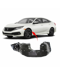 Front Left Driver Side Fender Liner For 2019-2021 Honda Civic HO1248186