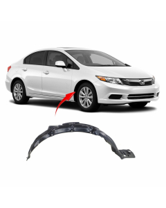 Fender Liner Passenger Side for Honda Civic 2012-2015 HO1249142 74101TS8A00