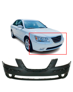 Primed Front Bumper Cover for 2009 2010 Hyundai Sonata 09-10 HY1000178