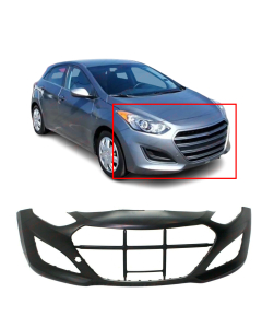 Primed Front Bumper Cover Replacement for 2013-2017 Hyundai Elantra GT