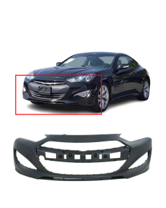 Primed Front Bumper Cover for 2013-2015 Hyundai Genesis Coupe 865112M300