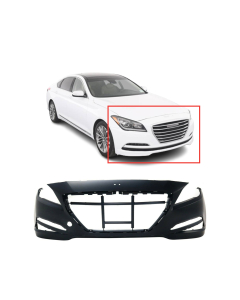 Front Bumper Cover for 2015 2016 Hyundai Genesis 3.8 5.0 86511B1000 HY1000206