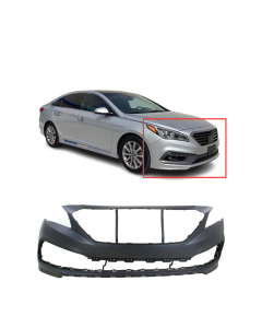 Front Bumper Cover for 2015-2017 Hyundai Sonata Eco GL GLS LE SE Sport Ultimate