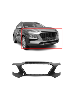 Front Upper Bumper Cover for 2018-2020 Hyundai Kona SE SEL 86511J9000 HY1000225