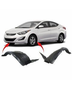 Set of 2 Fender Liners for Hyundai Elantra 2014-2016 HY1248137 HY1249137