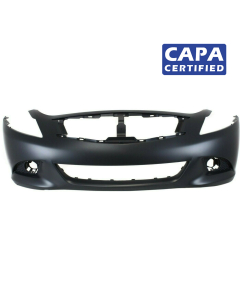 Primed Front Bumper Cover for 2010-2015 Infiniti G37, G25, Q40 IN1000246C CAPA