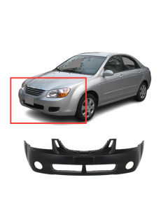 Front Bumper Cover For 2004 2005 2006 Kia Spectra Spectra5 w Fog Light holes