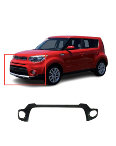 Primed Front Center Bumper Cover Fascia for 2017-2019 Kia Soul Hatchback EX Plus