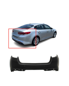 Rear Bumper Cover for 2016-2018 Kia Optima EX LX SX SXL w/Parking Aid 86610D5020