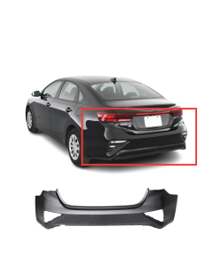 Primed Rear Bumper Cover Fascia for 2019-2021 Kia Forte EX+ EX FE GT L LX LXS