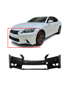 Front Bumper Cover For 2013-2015 Lexus GS350/GS450h Primed LX1000229