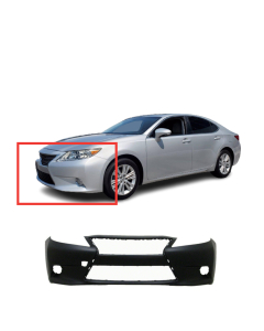 Primed Front Bumper Cover Fascia for 2013-2015 Lexus ES300h ES350 Sedan Base