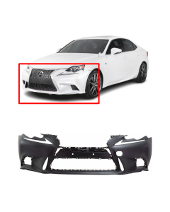 Front Bumper Cover For 2014-2016 Lexus IS250/350/200T/300 Primed LX1000261