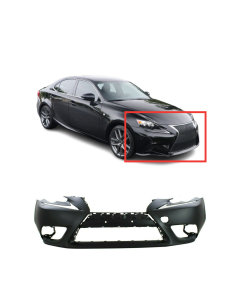Front Bumper Cover for 2014-2016 Lexus IS200t IS250 IS350 w/Washer Holes