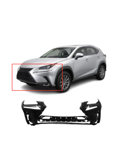 Front Bumper Cover For 2018-2020 Lexus NX300 NX300h Base Luxury LX1000346