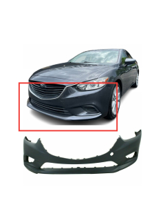 Front Bumper Cover for 2014-2016 Mazda 6 w/Fog Light Holes MA1000238