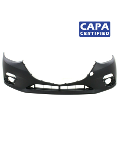 Primed Front Bumper Cover For 2014 2015 2016 Mazda 3 Sport Sedan Hatchback CAPA