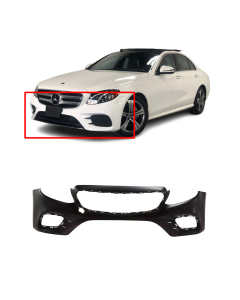 Front Bumper Cover For 2017-2020 Mercedes-Benz E Class Primed MB1000534