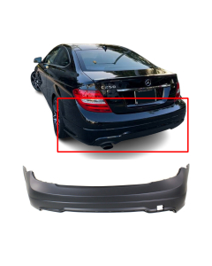 Rear Bumper Cover For 2012-2015 Mercedes C250/C300/C350 Primed MB1100287