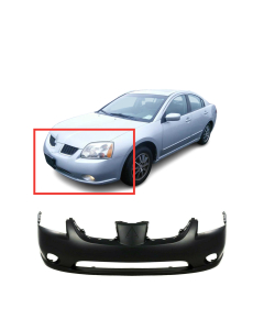 Front Bumper Cover For 2004-2006 Mitsubishi Galant w Fog Holes DE, ES, GTS, LS