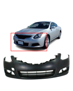 Primed Front Bumper Cover for 2010-2013 Nissan Altima Coupe 10-13 NI1000275