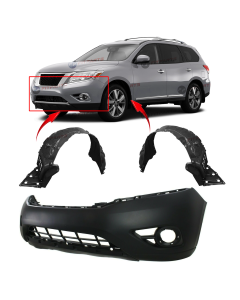 Bumper Cover & Fender Liner Kit for Nissan Pathfinder 2013-2014