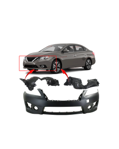 Bumper Cover & Fender Liner Kit for Nissan Sentra 2013-2015
