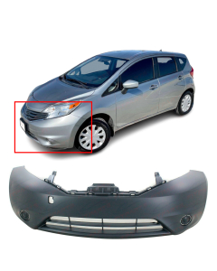 Front Bumper Cover Fascia for 2014-2016 Nissan Versa Note Hatchback Primed 14-16