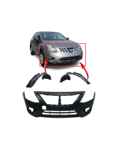 Bumper Cover & Fender Liner Kit for Nissan Versa 2015-2018
