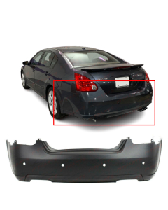 Rear Bumper Cover for 2007 2008 Nissan Maxima w/ Park Assist 07 08 Primed