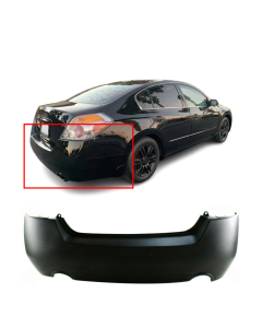 Primed Rear Bumper Cover for 2007-2012 Nissan Altima Sedan Hybrid Base SL SR S