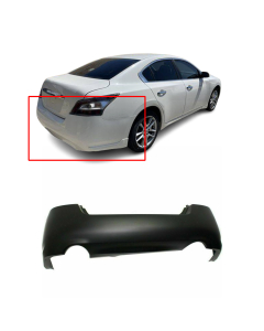 Rear Bumper Cover For 2009-2014 Nissan Maxima Primed 850229N00H NI1100264