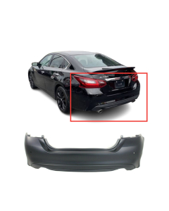 Rear Bumper Cover for 2016-2018 Nissan Altima w/Park Assist 850229HS2H NI1100311