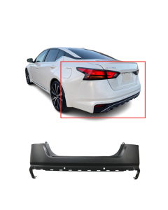 Primed Rear Upper Bumper Cover Fascia for 2019 2020 Nissan Altima SL S SR SV