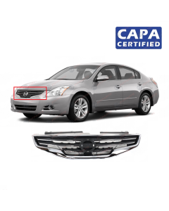 Grille Chrome W/Dark Gray Inst. for 2010 - 2012 Nissan Altima NI1200236 (CAPA)