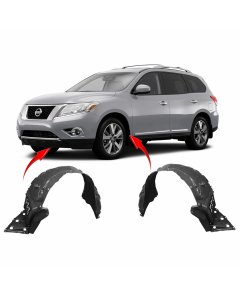 Set of 2 Fender Liners for Nissan Pathfinder 2013-2014 NI1248160 NI1249160