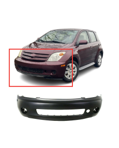 Front Bumper Cover For 2004-2005 Scion xA Base Hatchback w fog/spoiler holes