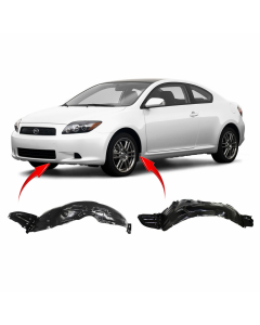 Set of 2 Fender Liners for Scion tC 2005-2010 SC1248105 SC1249104