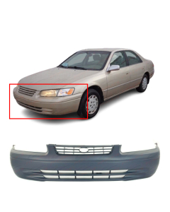 Primed Front Bumper Cover Fascia For 1997-1999 Toyota Camry CE LE XLE 52119AA901